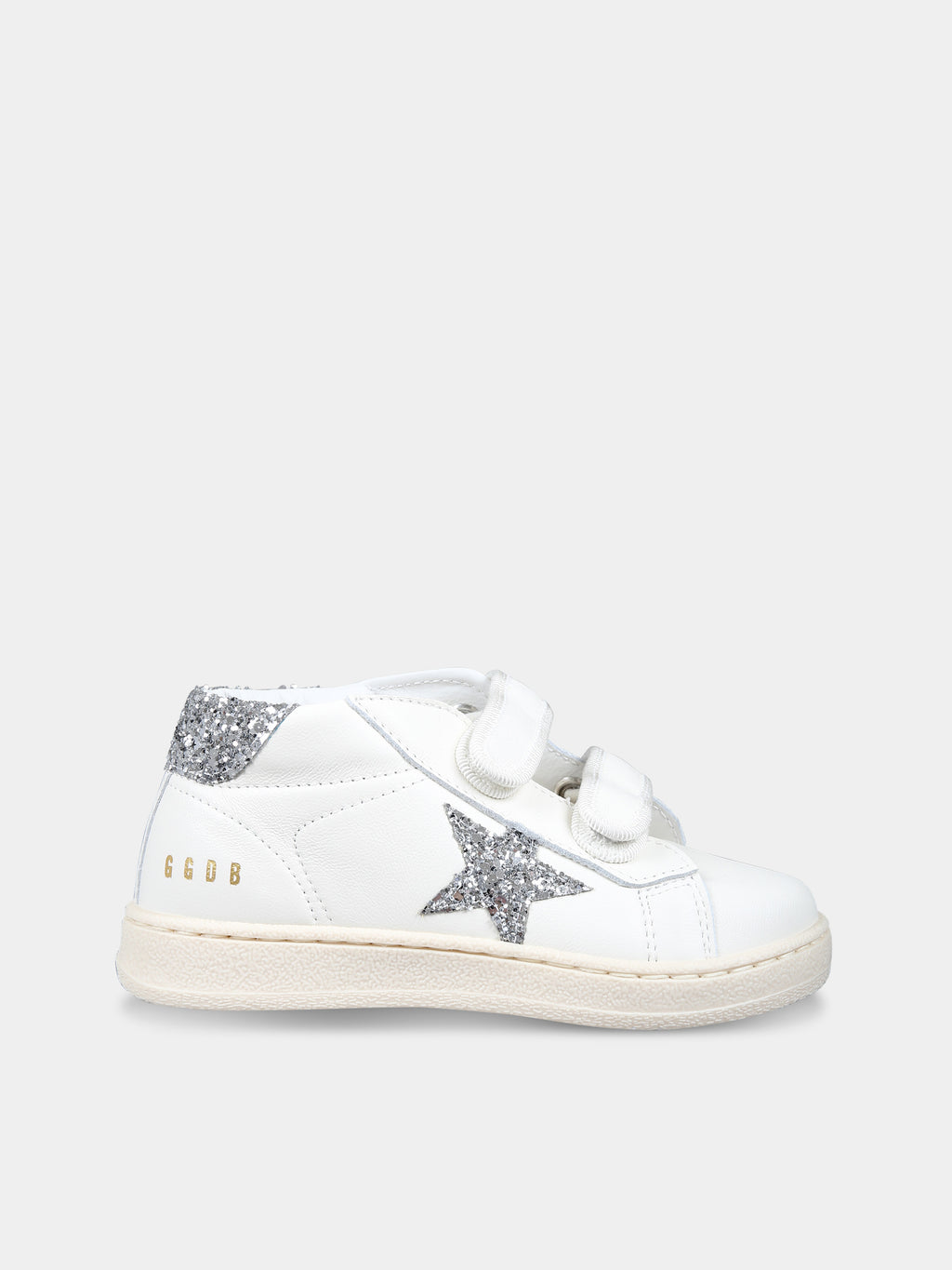 Sneakers alte bianche June Ballstar per bambina con logo